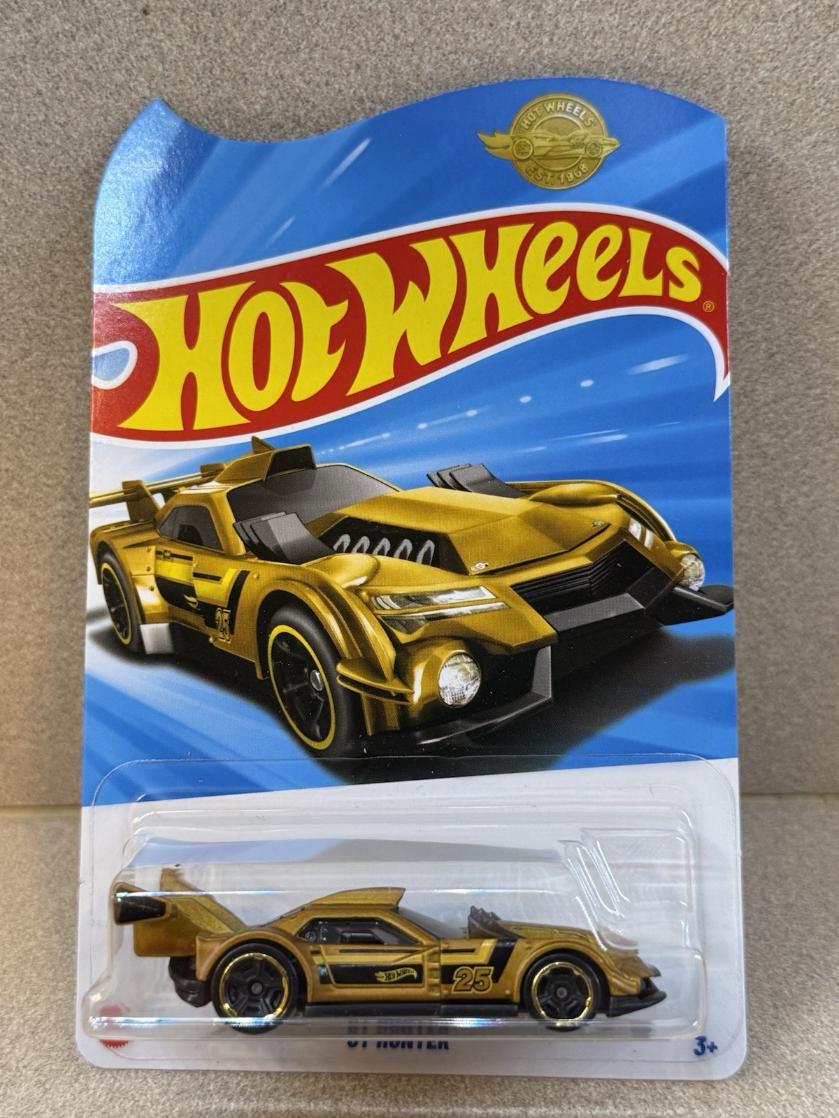 NEW 2025 Hot Wheels Gold GT Hunter Unopened Package