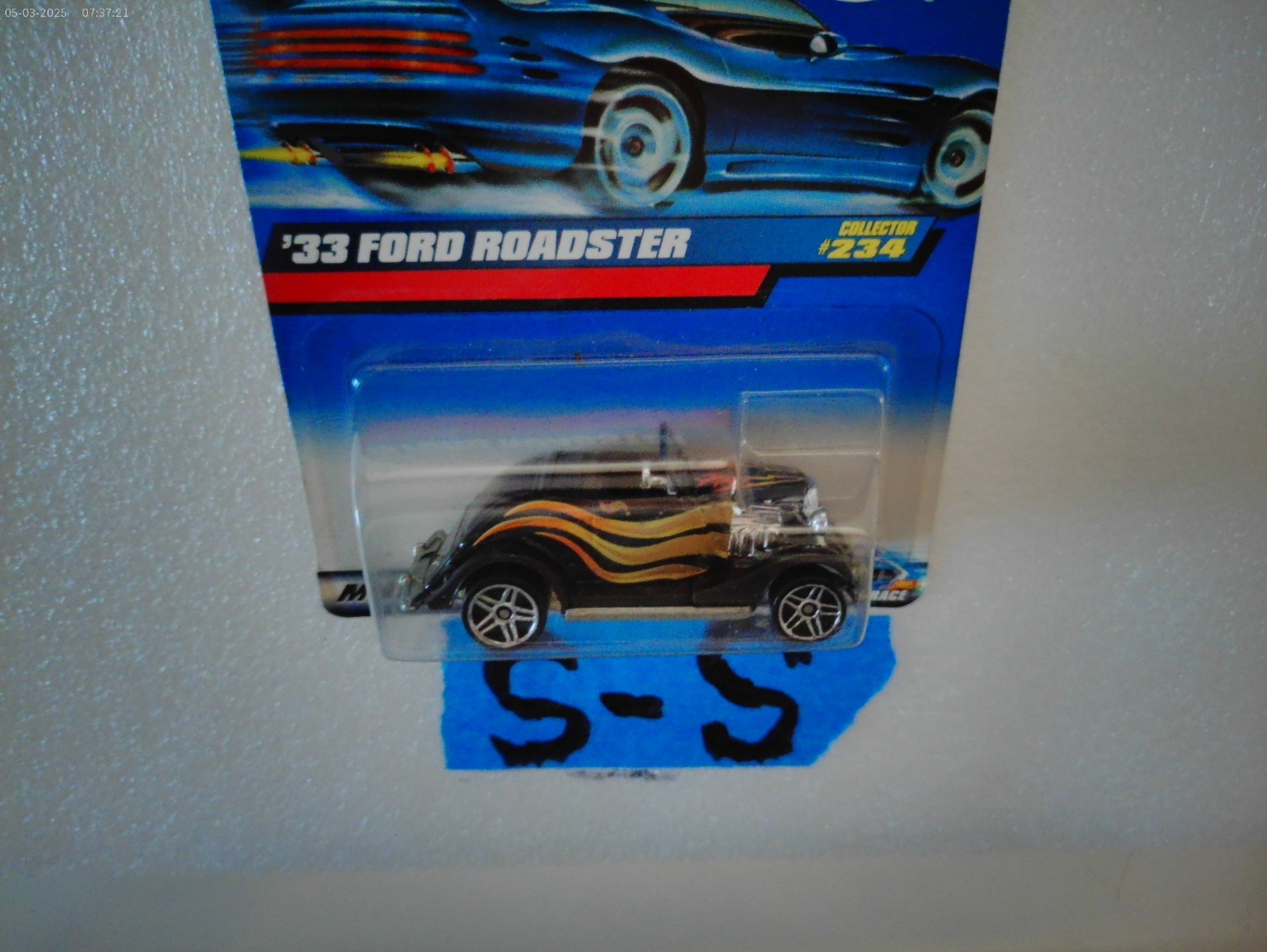 HOT WHEELS 33 1933 FORD ROADSTER BLACK FLAMES # 234 HW 1:64 S-S