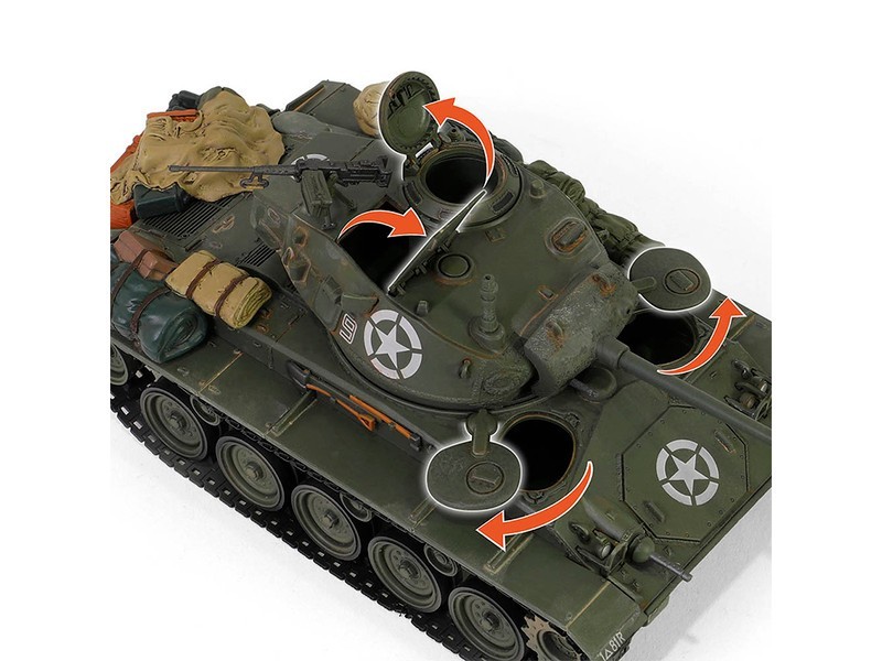 M24 CHAFFEE TANK “8TH AD 36TH TB-US ARMY” 1/32 BY FORCES OF VALOR 801002 A