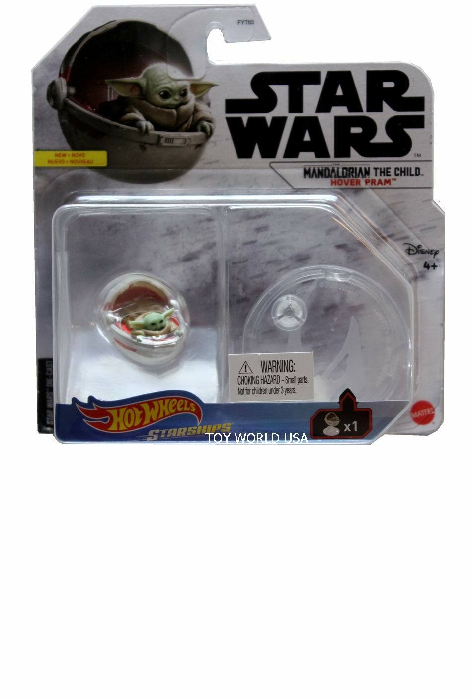 2021 Hot Wheels Star Wars Starships The Mandalorian The Child Hover Pram Yoda