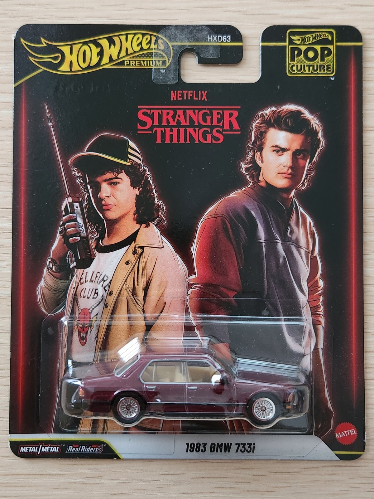Hot WHEELS 2026 Pop Culture Case N STRANGER THINGS 1983 BMW 733 I Maroon