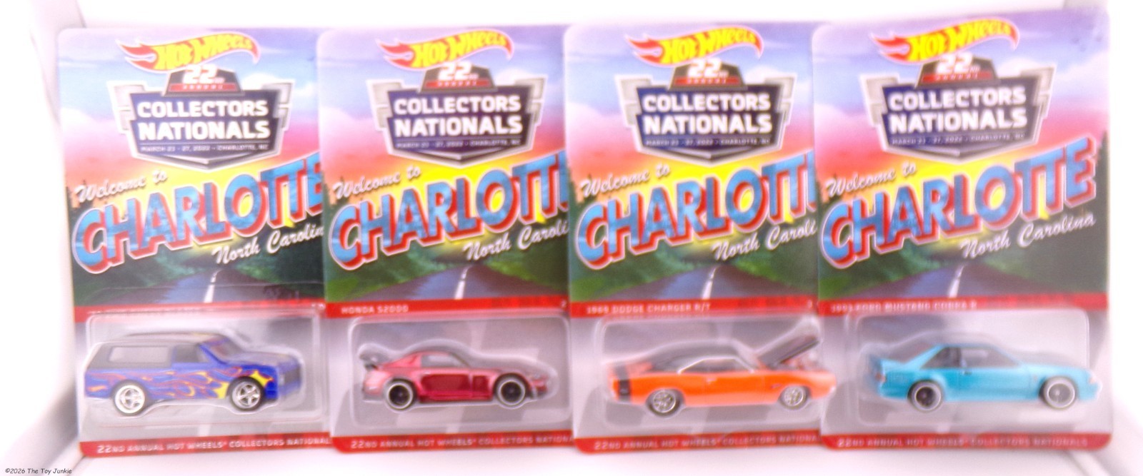 2022 Hot Wheels 22nd Nationals Convention 4-Car Set #’s MATCHING #185