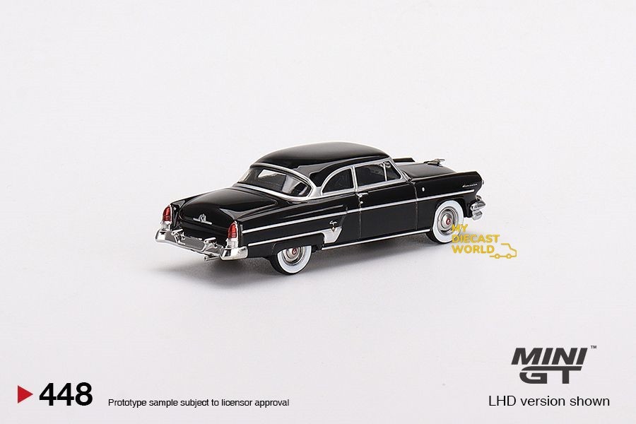 1:64 Mini GT #448 1954 Lincoln Capri Black Limited Edition mgt00448