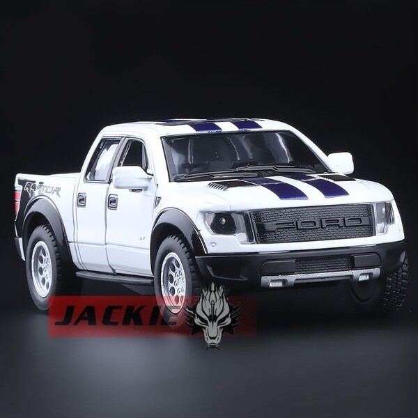 Ford 2013 F-150 SVT Raptor Supercrew, Pick Up Truck, Diecast Toy Car, 5”, 1:46