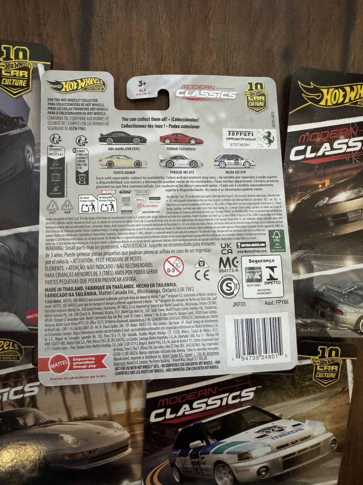 New Hot Wheels Premium Car Culture Modern Classics Set Of 5 Die Cast Cars