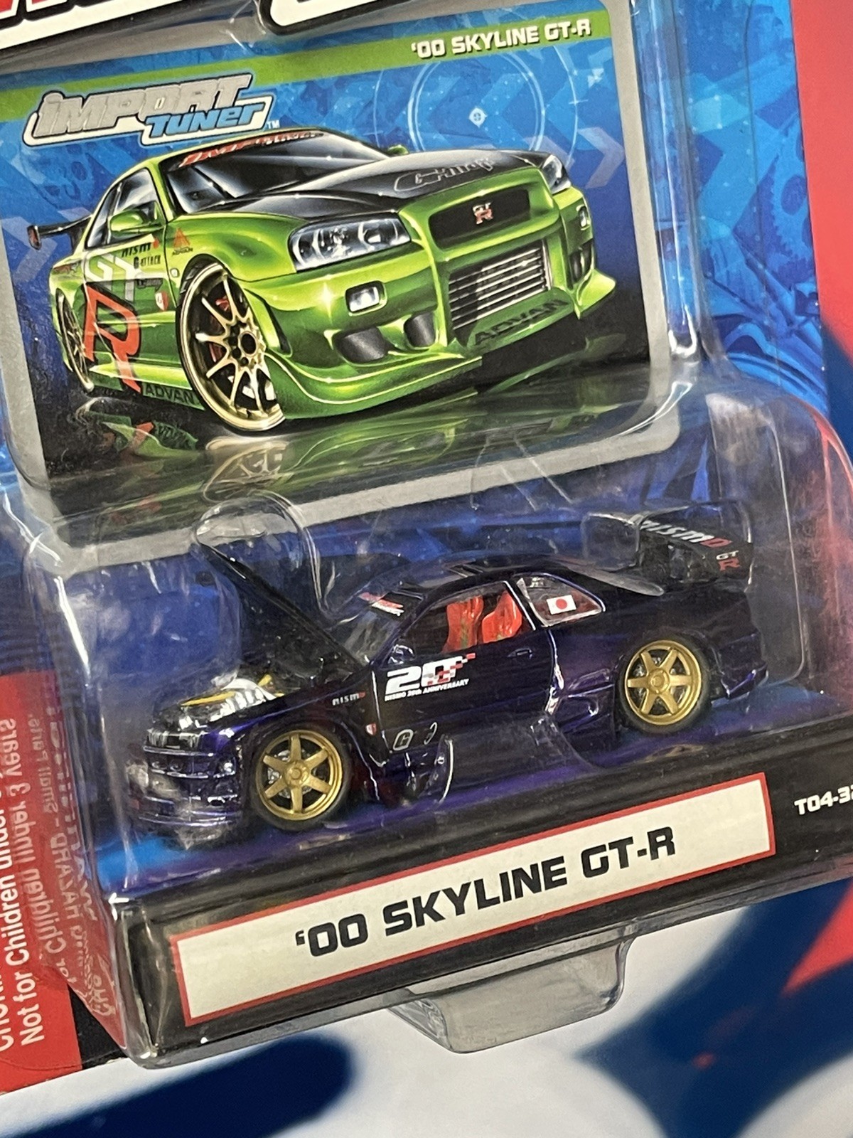 2004 Muscle Machines Import Tuner ’00 Skyline GTR 1:64 T04-32