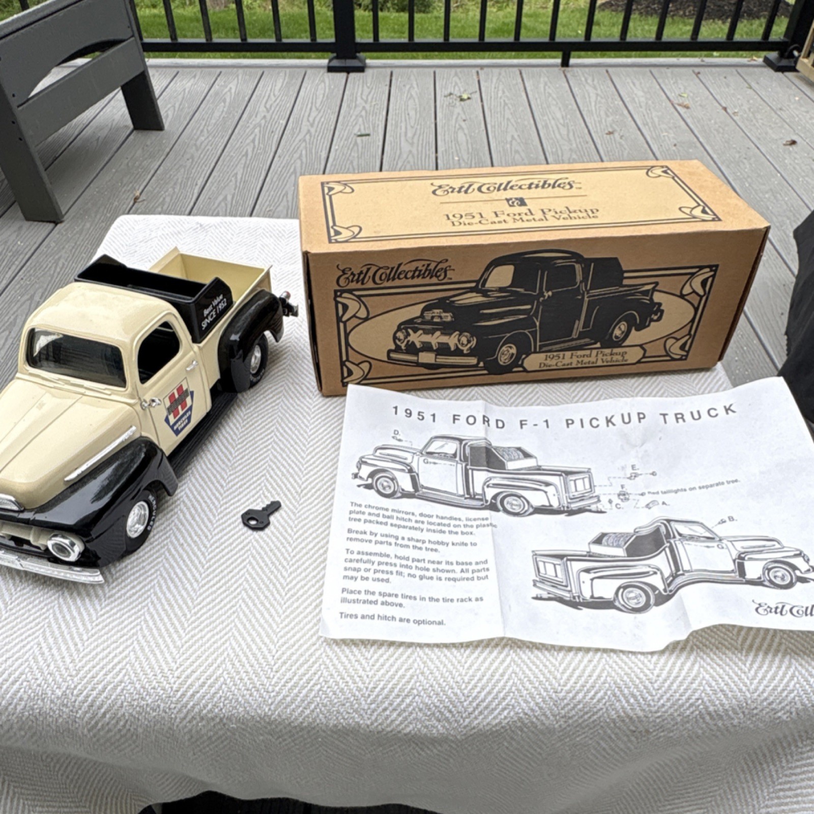 Ertl Collectibles 1:16 1951 Ford F-1 Pickup Truck Hercules Tires Diecast