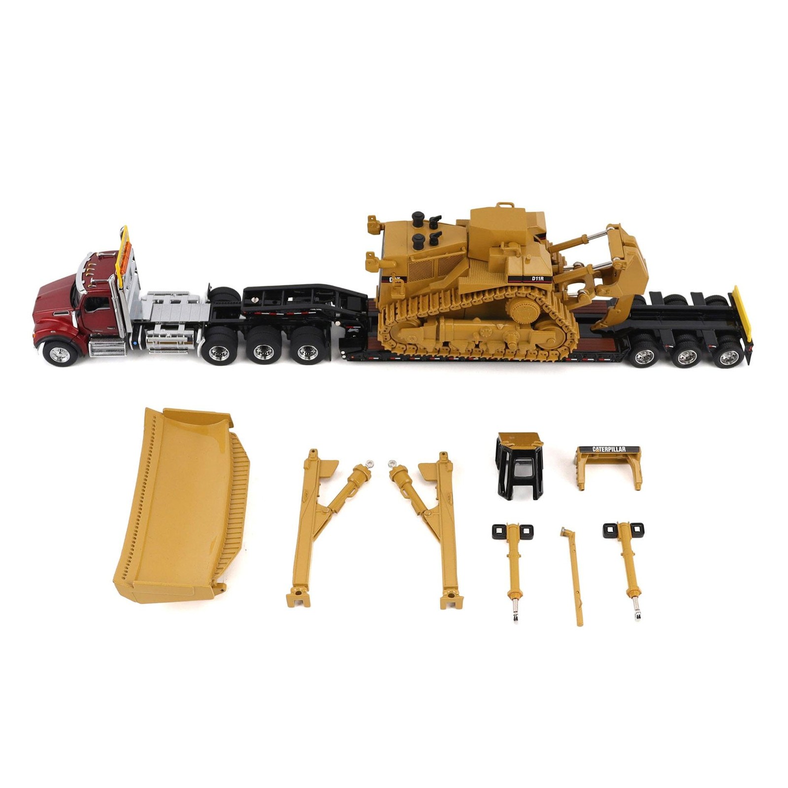 1/50 Kenworth T880 Trail King TK120 Lowboy CAT D11R Dozer Transport Series 85787