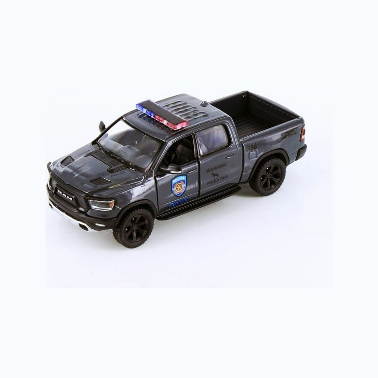 5413DPR) Kinsmart 2019 DODGE RAM 1500 POLICE 1:46 Diecast Truck 5 inch GRAY