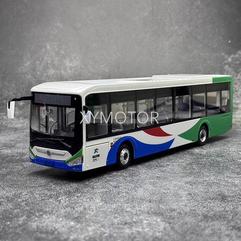 1:42 Zhongtong City Bus N12 LCK6126EVGRA1 electric Qingdao Bus Diecast Car Model