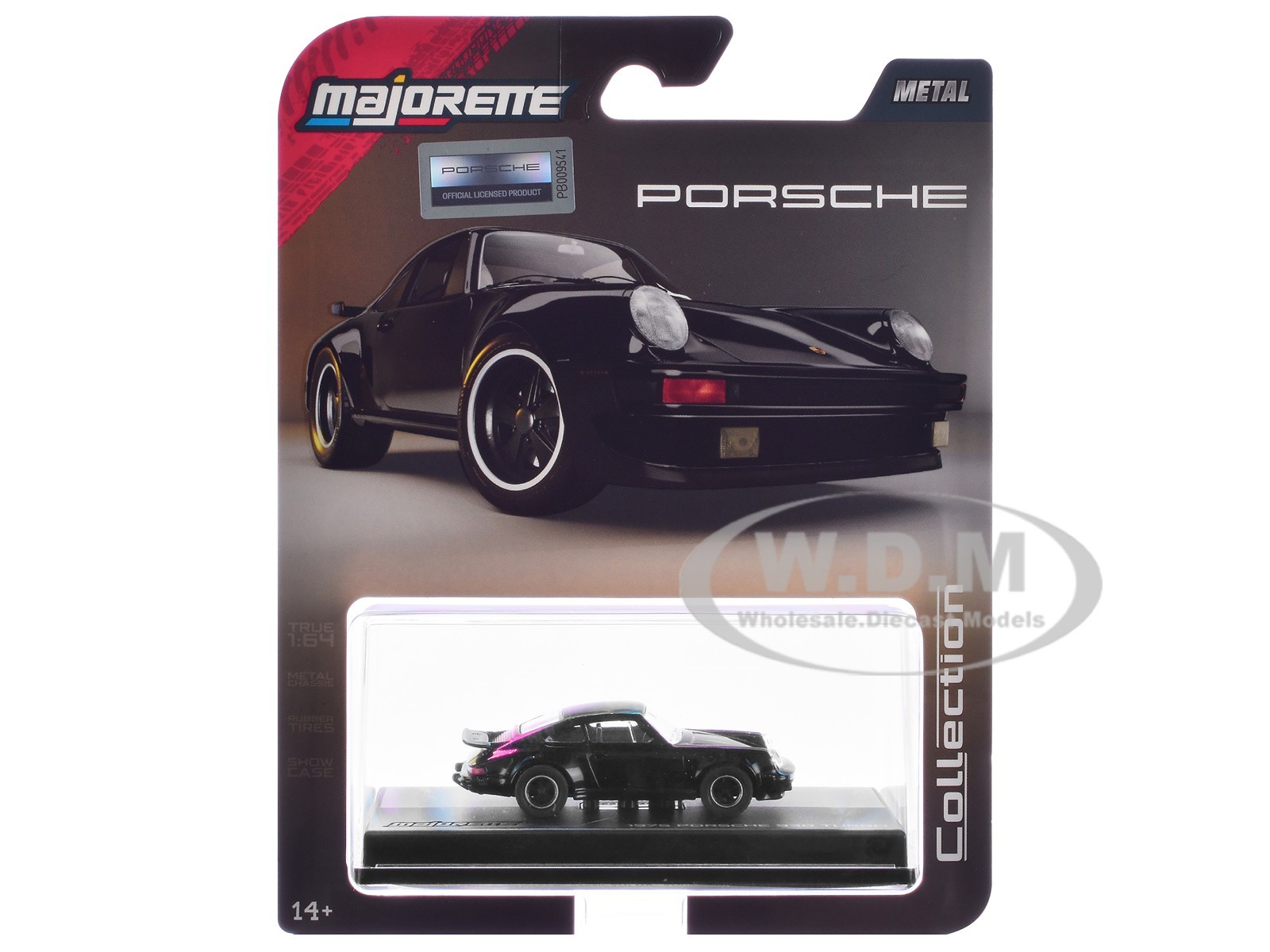 1975 PORSCHE 930 TURBO BLACK 1/64 DIECAST MODEL CAR BY MAJORETTE 8505001021
