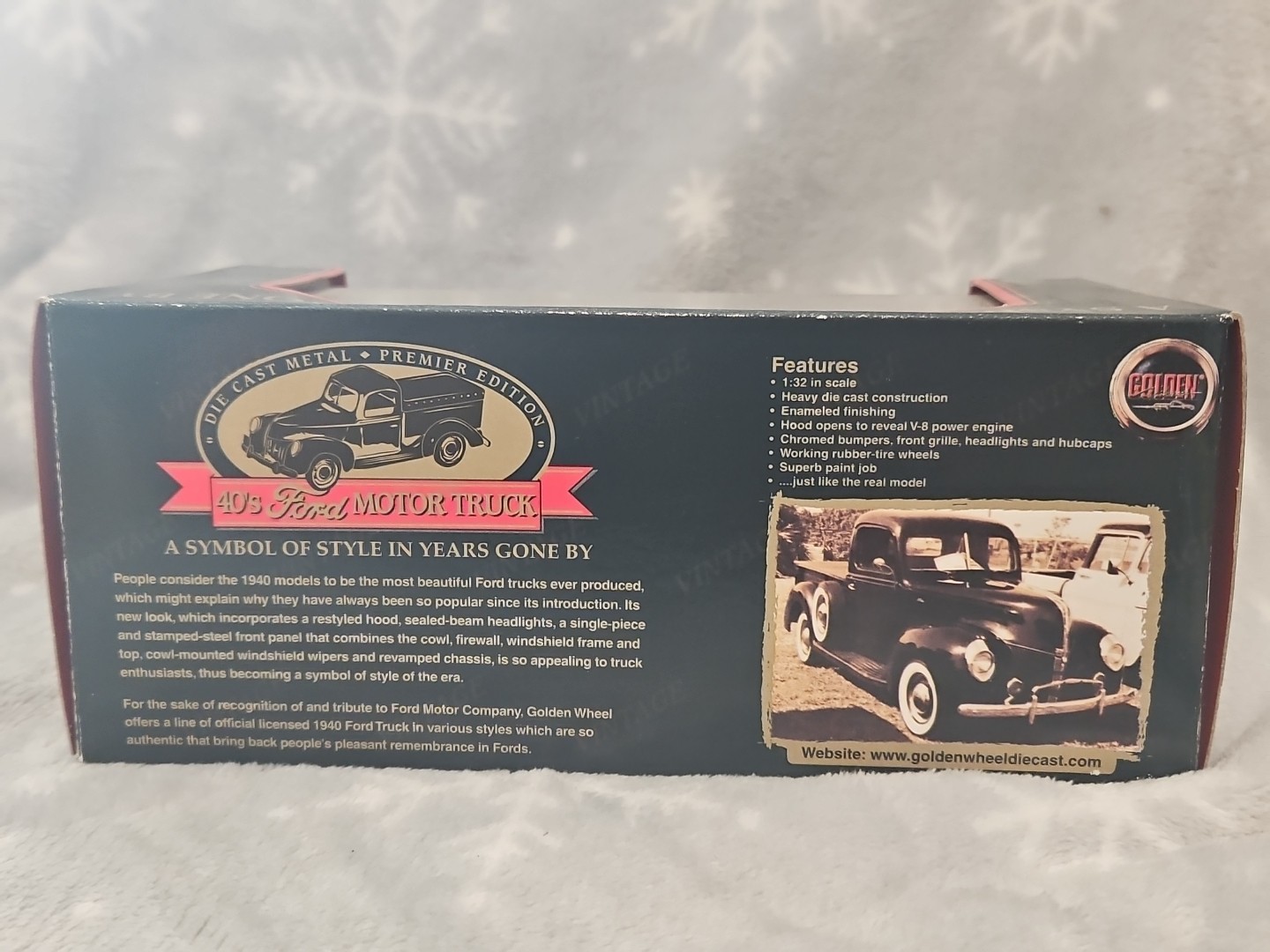 Golden Wheel 1940’s Ford Pennzoil Pickup Truck 1:32 Scale