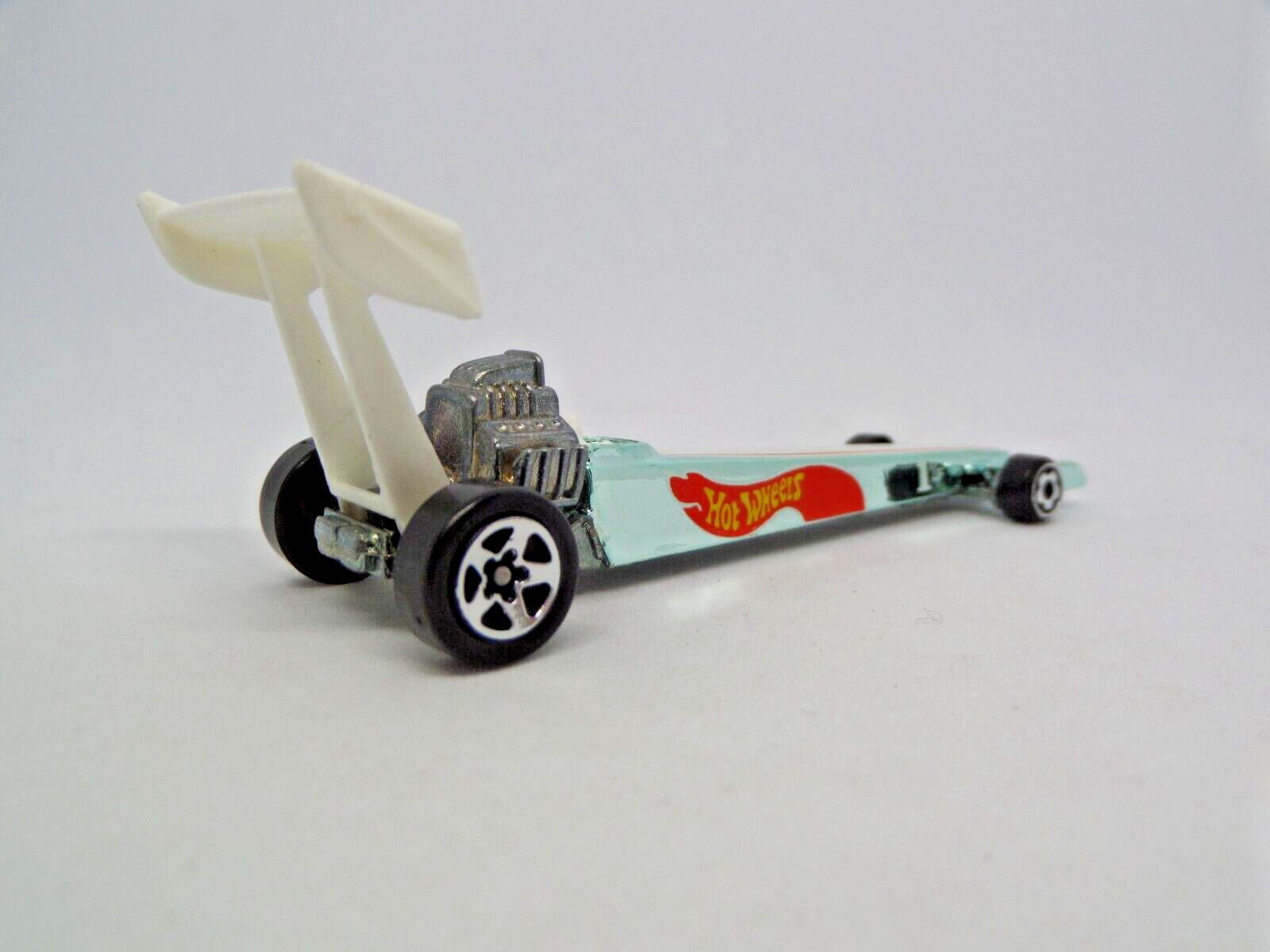 Hot Wheels Top Fuel Dragster Drag Car 1 T/F Blue Chrome Race Car 92′ Wood LOOSE