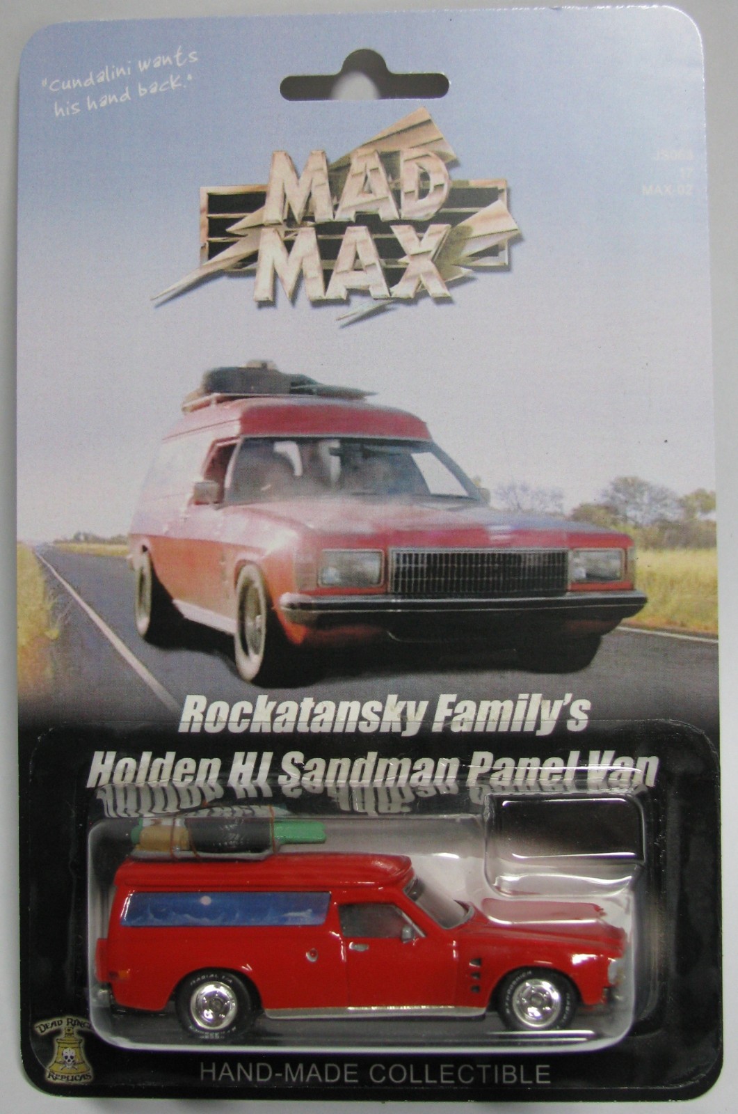 Mad Max Rockatansky Family Holden HJ Sandman Red Custom Hot Wheels 1/64