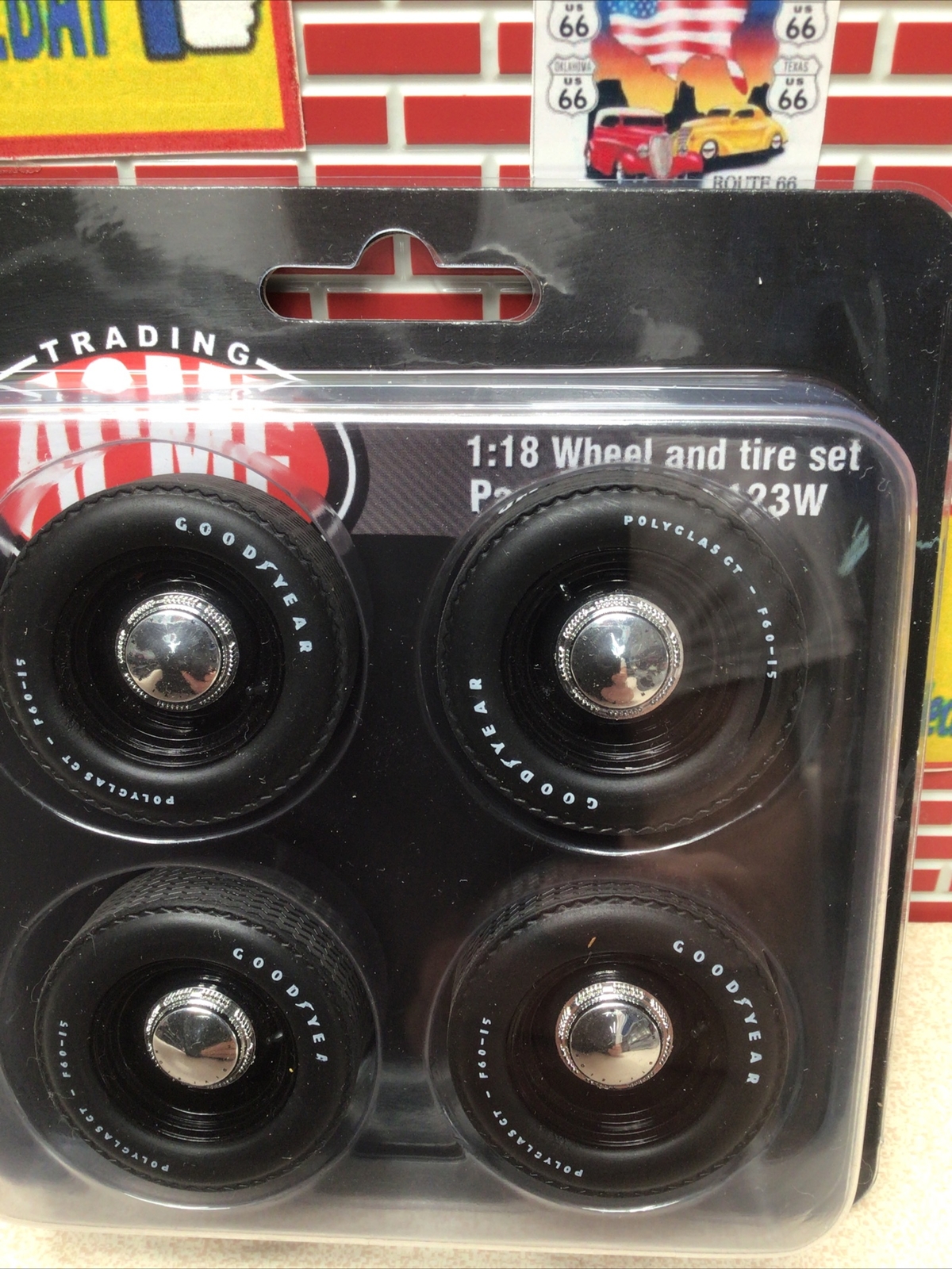1/18 ACME Mopar Black Steel Wheel and Tire Set A1806123W Last Ones In Stock