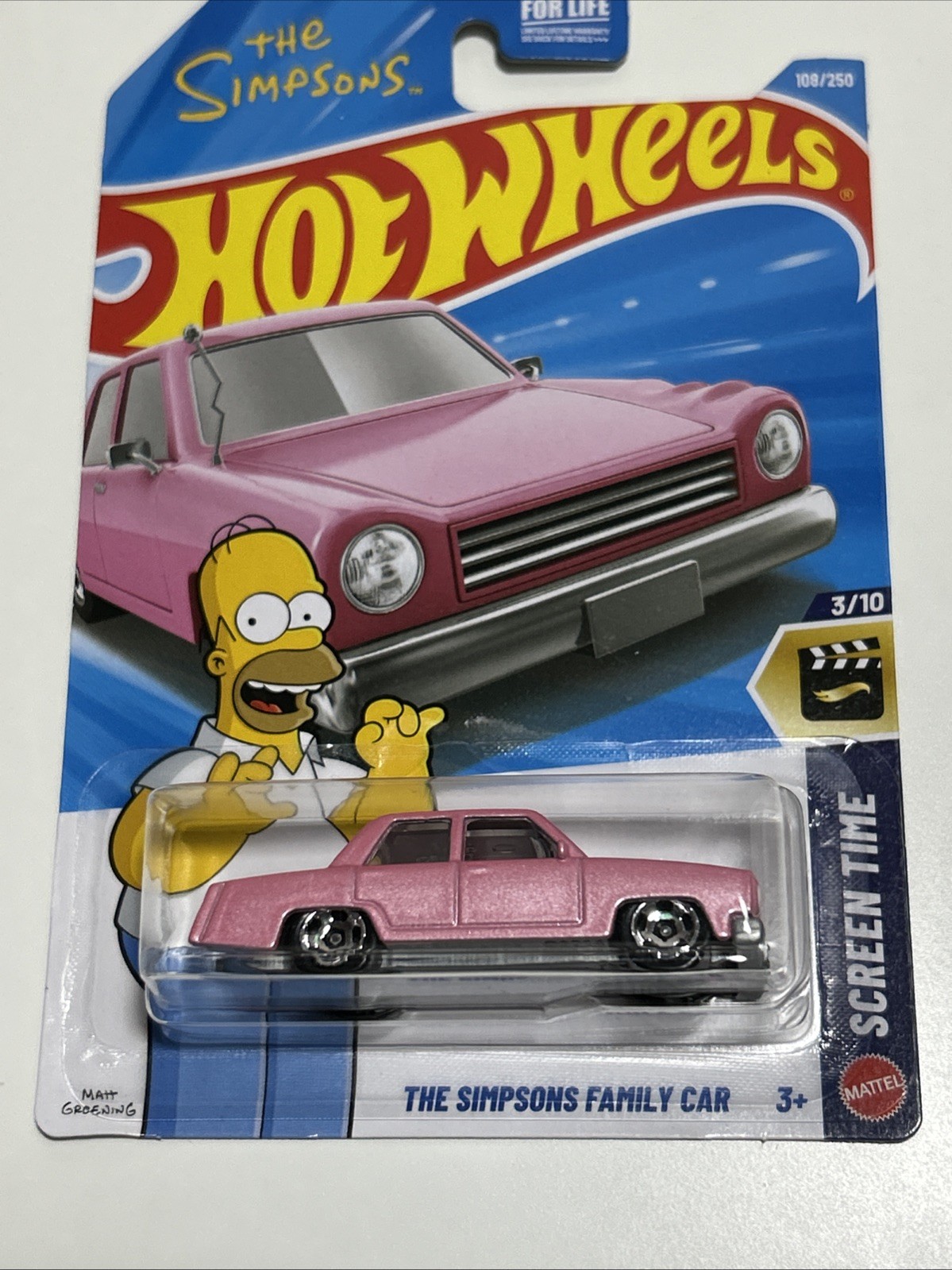 2026 Hot Wheels MATTEL Screen Time 3/10 THE SIMPSONS FAMILY CAR