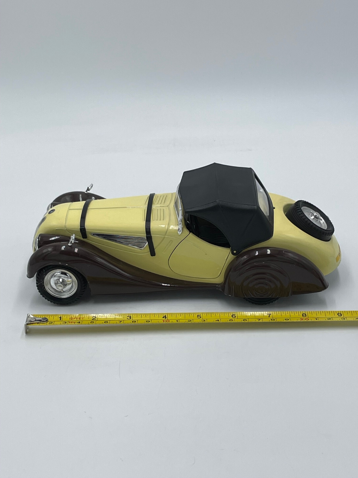 Polistil TG6 BMW 328 Yellow Brown Removable Top 1:16 Made in Italy