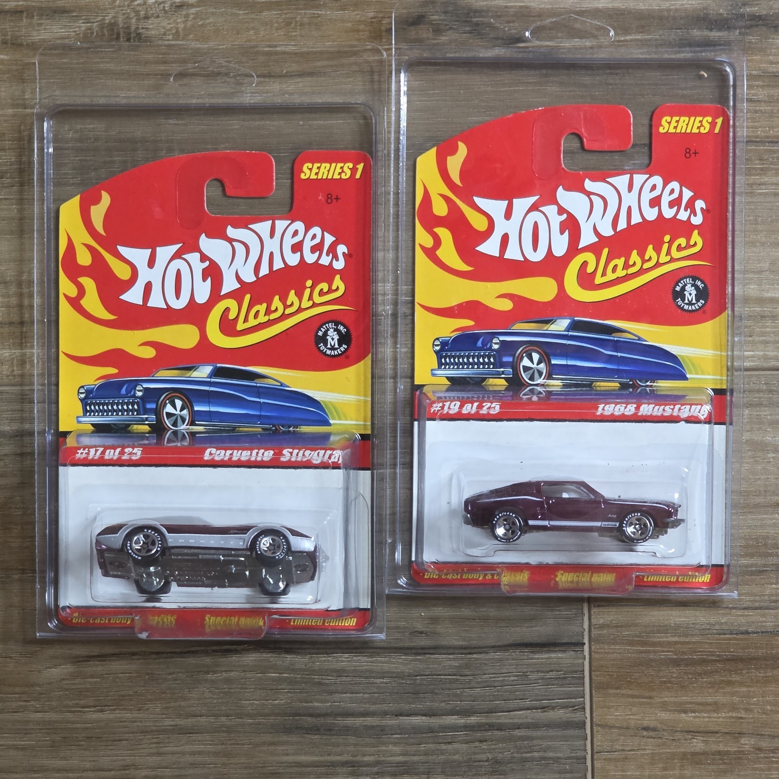 Hot Wheels Classics Series 1 Set of 22 Spectraflame Paint Redlines 1/64 Diecast