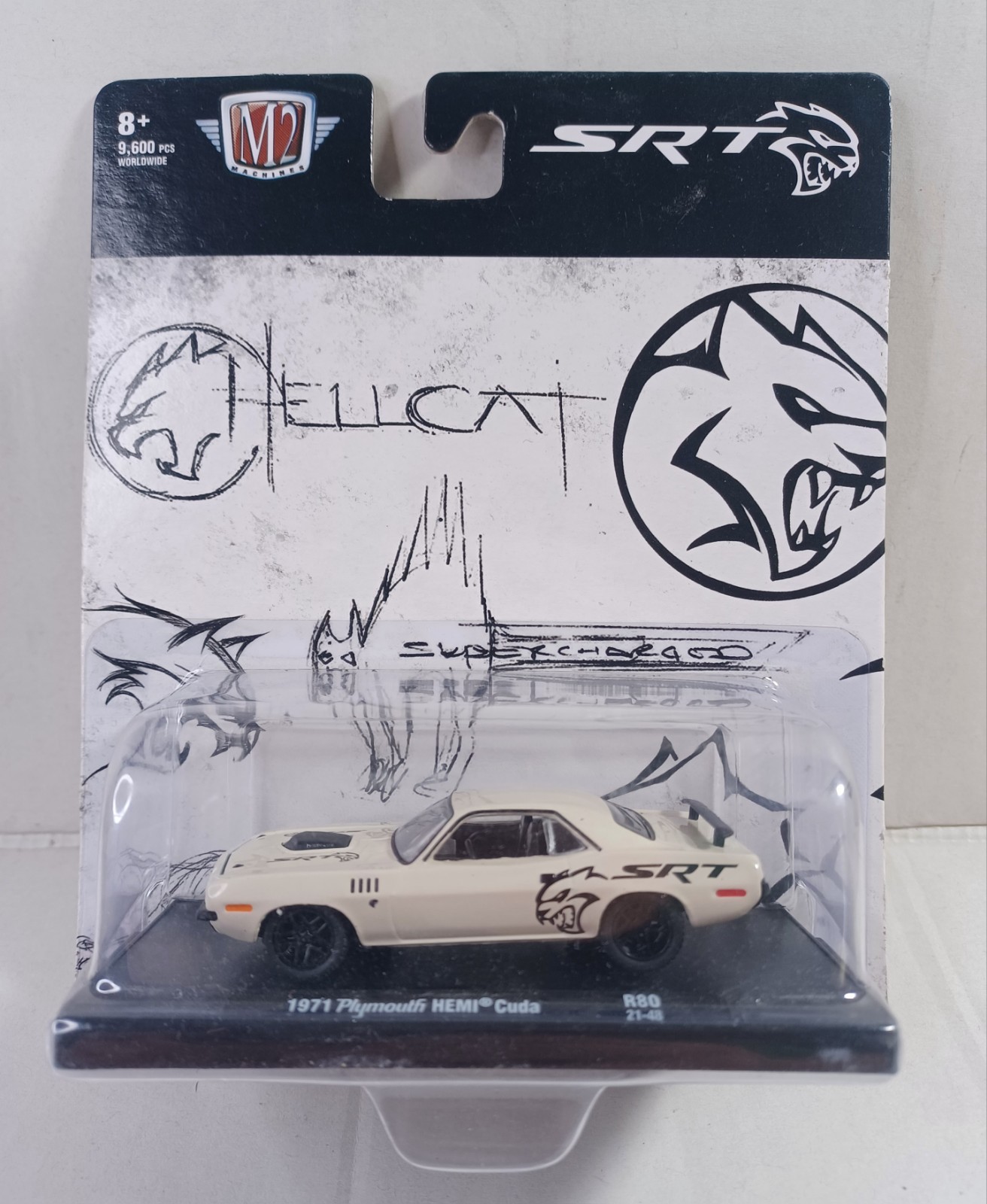 M2 Machines SRT Hellcat 1971 Plymouth HEMI Cuda – 1:64 Diecast Car MOPAR NEW