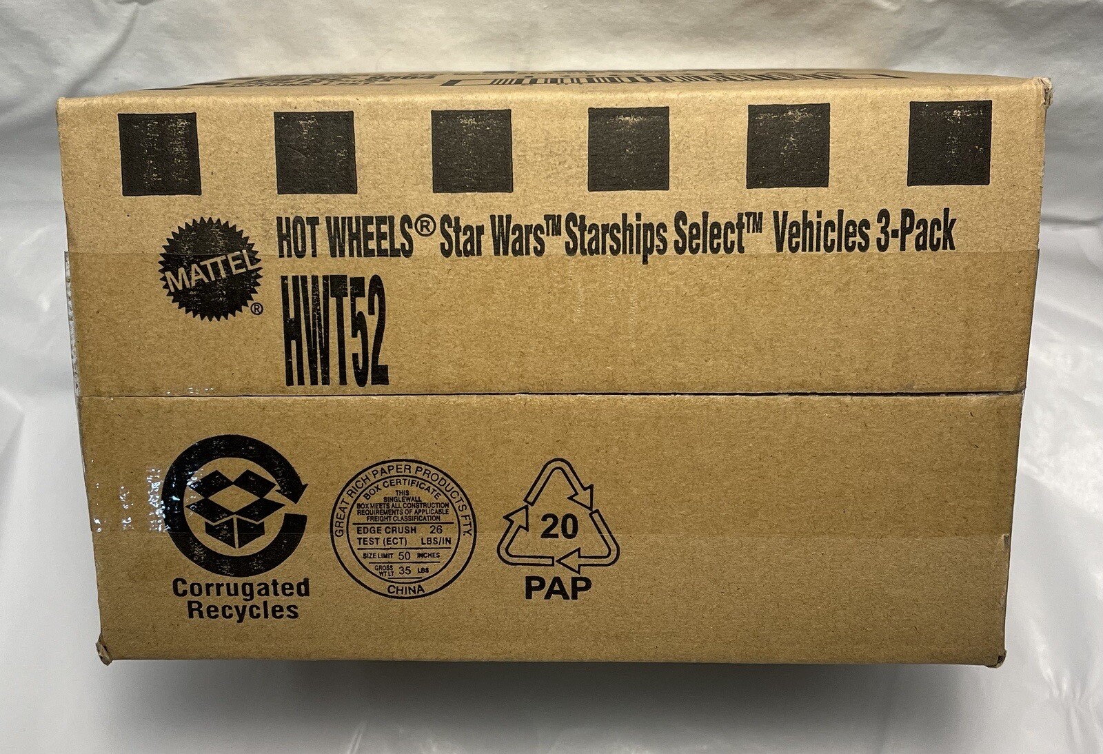 Hot Wheels – Star Wars Starships Select – Factory Sealed 3 Pack – #1/1, 12, 20