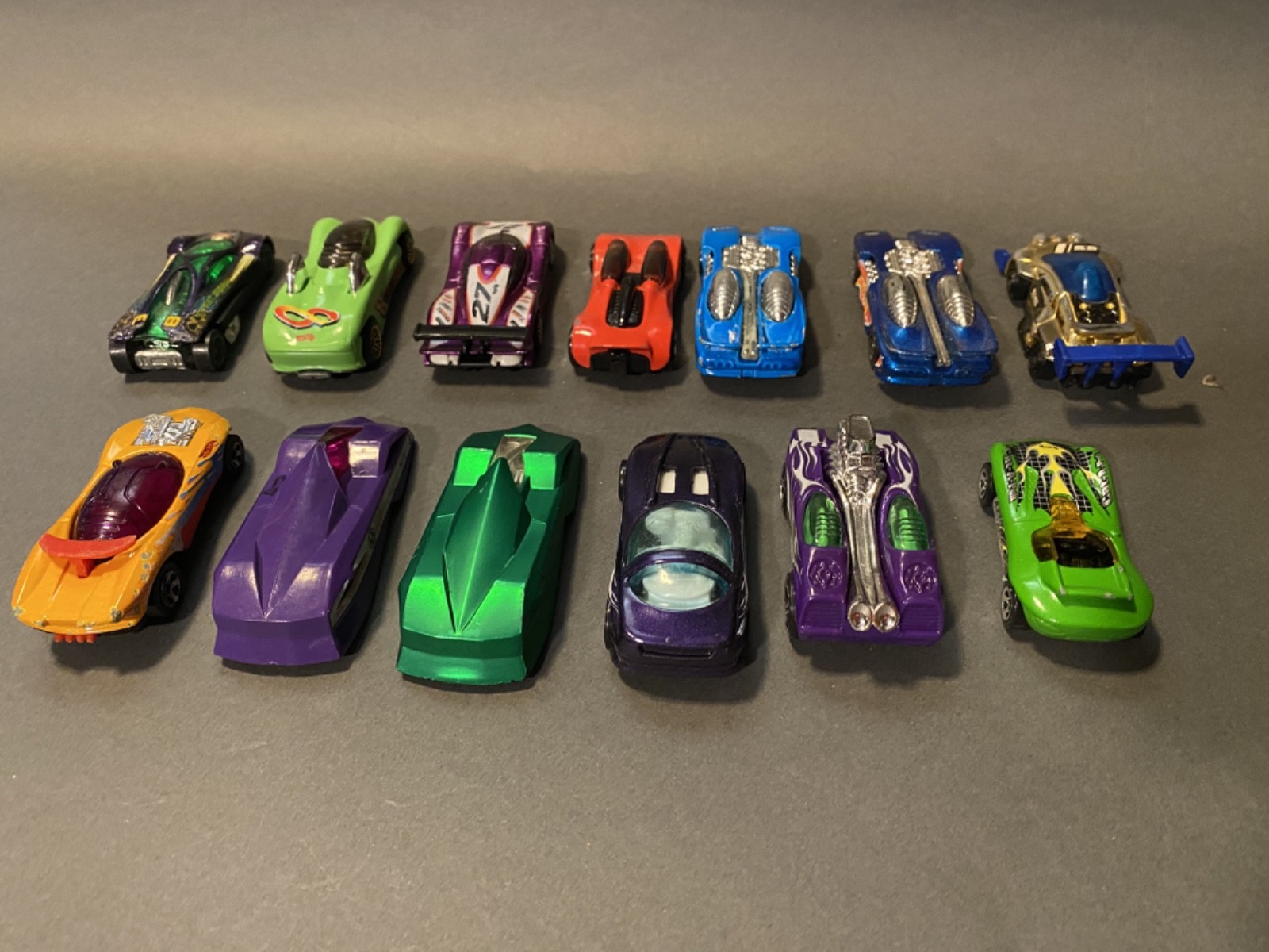 Lot of 13 Diecast 1:64 Cars – Various Makes and Models Loose