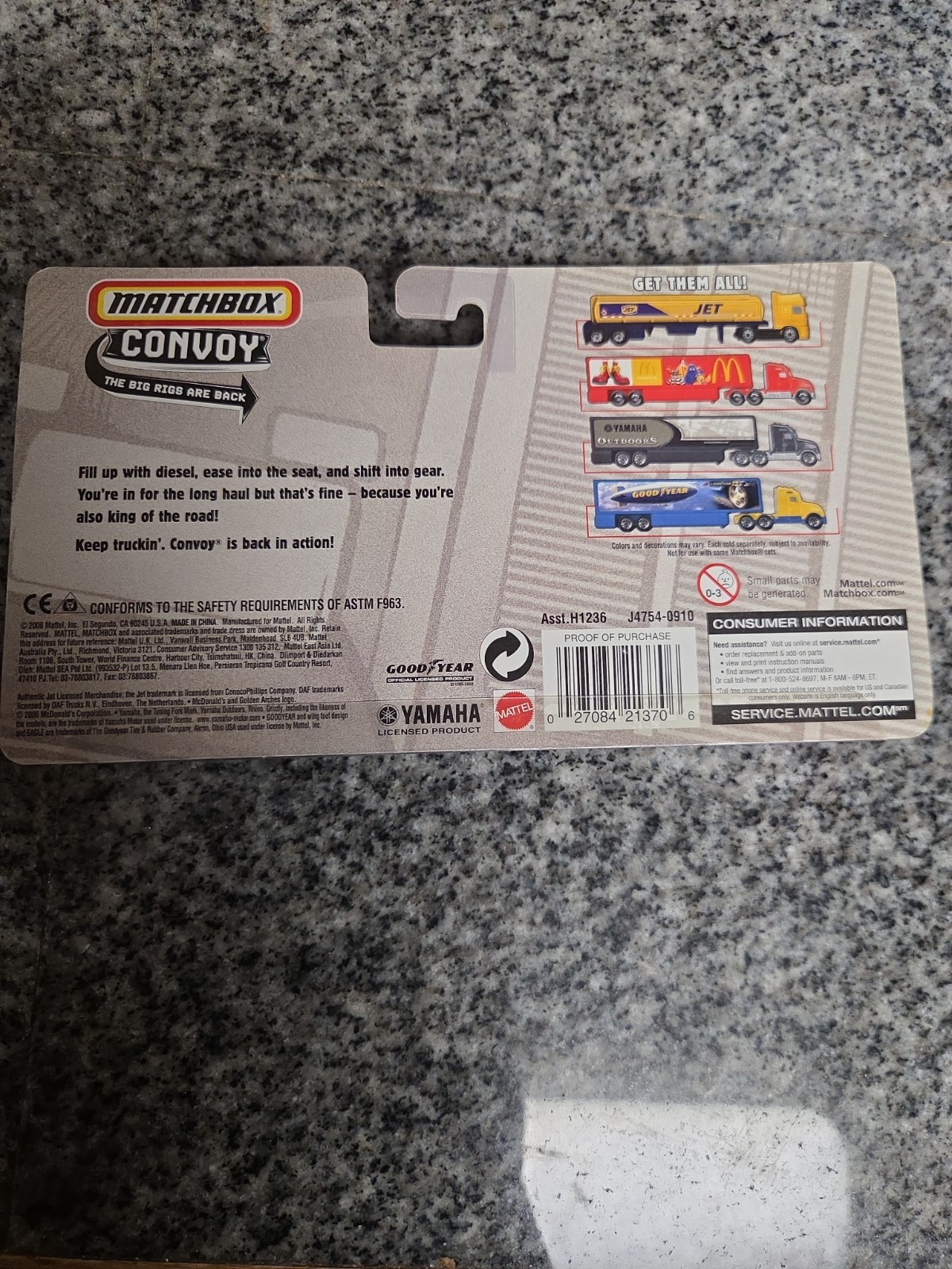 Matchbox Convoy McDonald’s Ford Aeromax Tractor Cab CY-115 2005