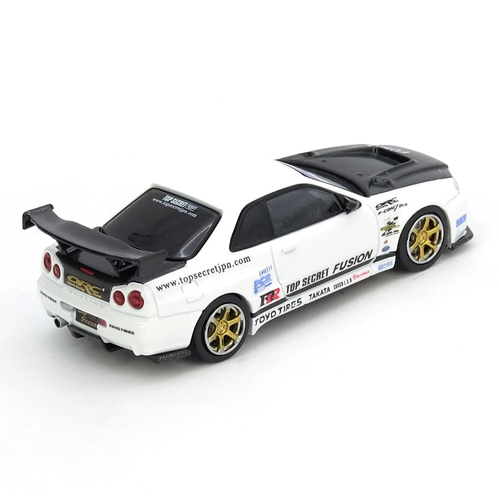 INNO64 1:64 Top Secret Nissan GT-R R34 White