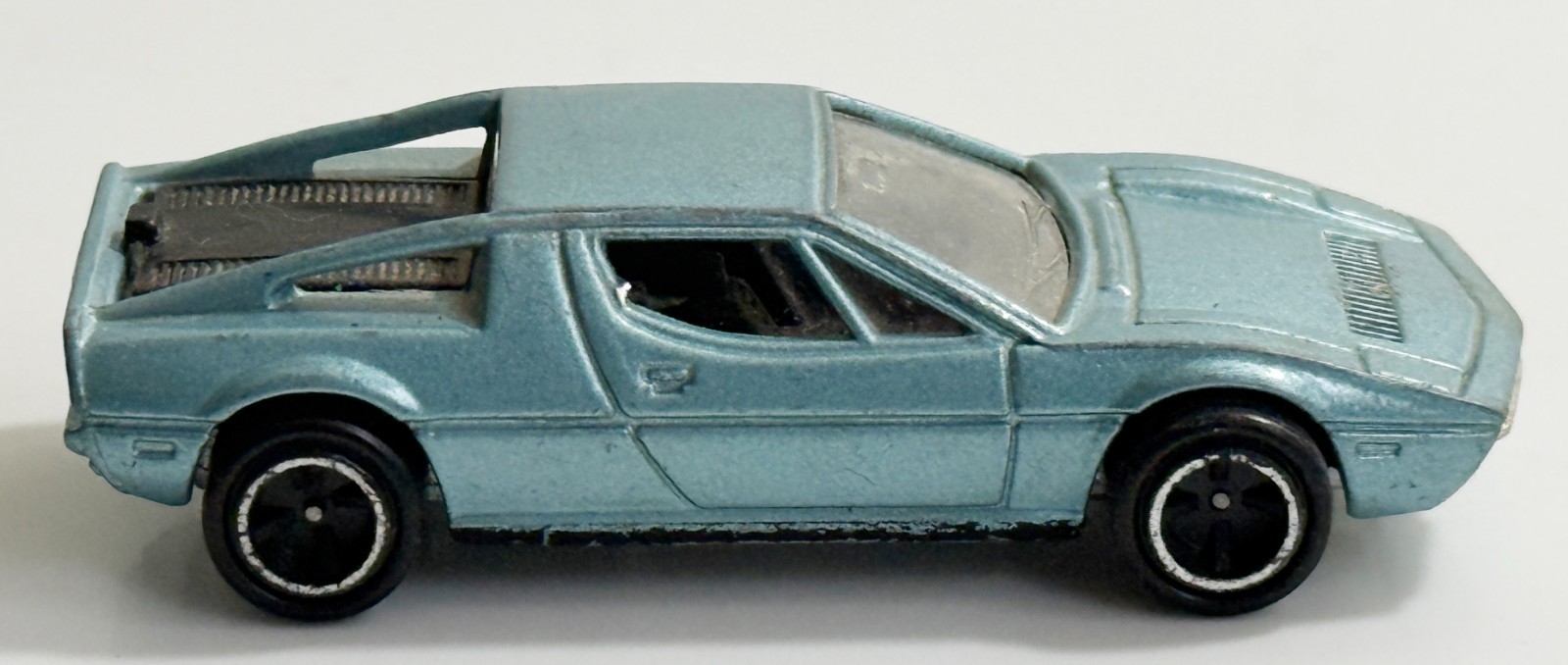 Tomy Tomica Maserati Merak SS Pocket Car Japan Light Blue 1/62 Diecast Vintage