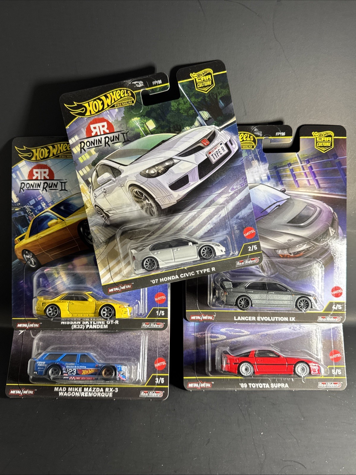 Hot Wheels 2025 Car Culture M Case Ronin Run II Set of 5 Cars FPY86-961M In Hand
