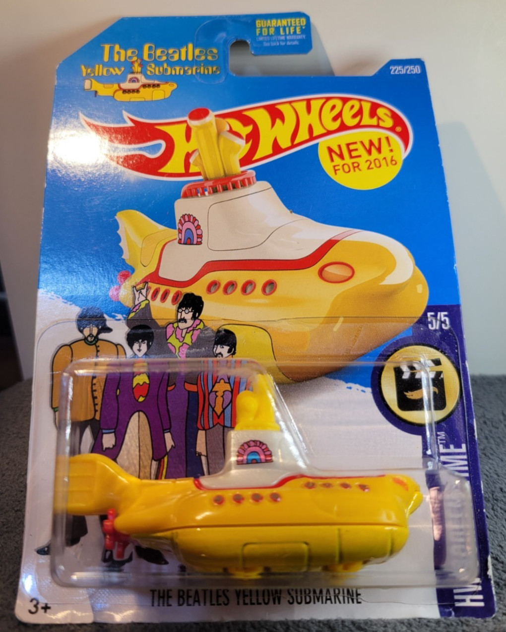 2016 Hot Wheels The Beatles Yellow Submarine HW Screen Time [5/5] HTF!