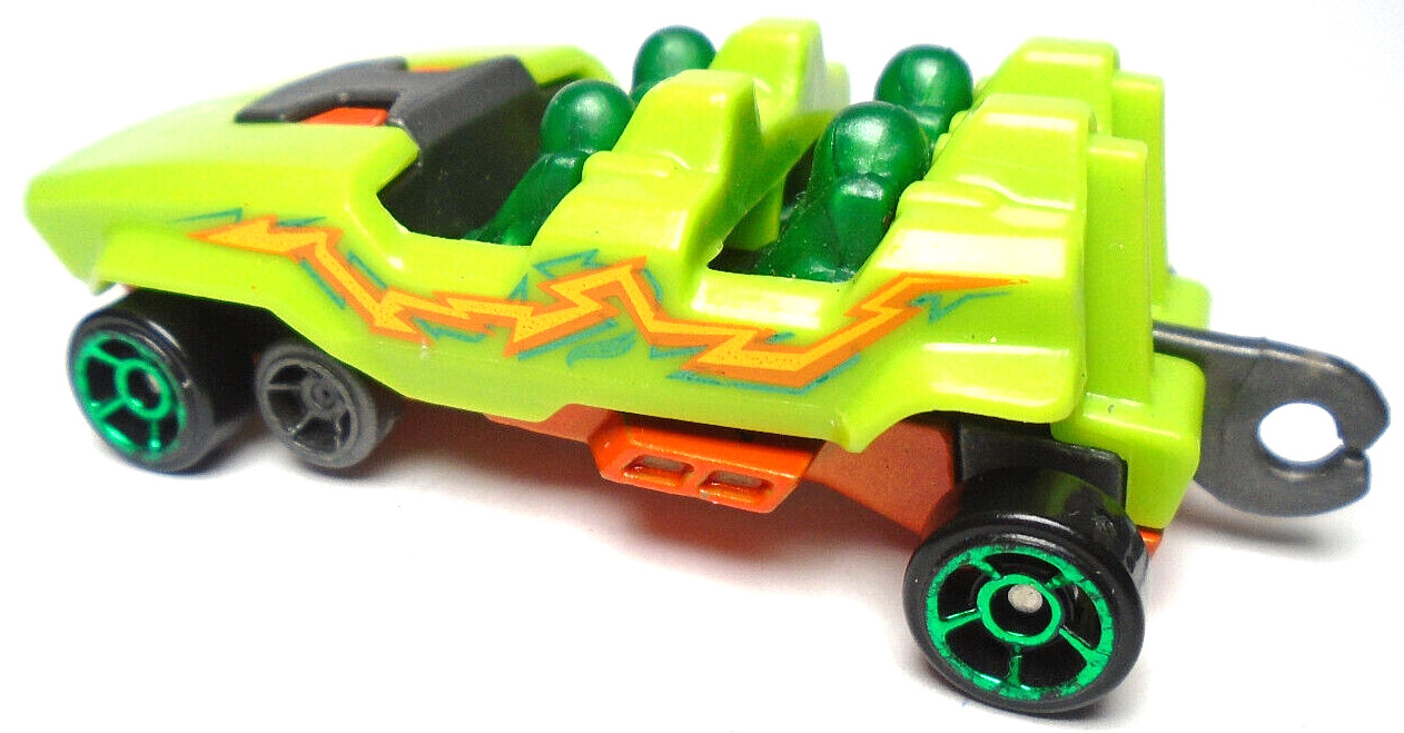 2020 HOT WHEELS LOOPSTER GREEN 1:64 DIECAST 2 3/4″ ROLLER COASTER CAR W/ ORANGE