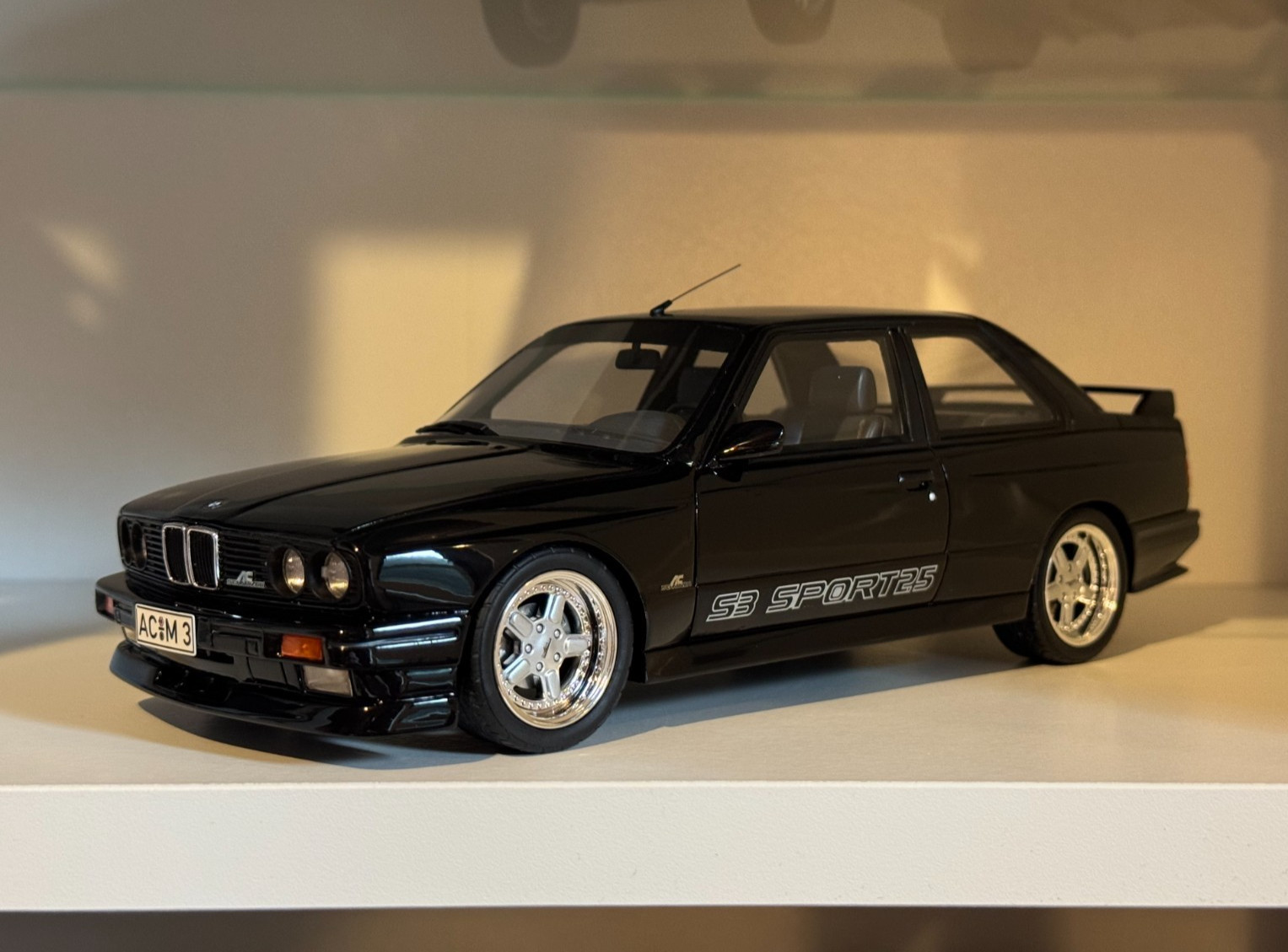 1:18 BMW E30 M3 AC Schnitzer ACS3 Sport 2.5 Black Resin Model Car- OT1033