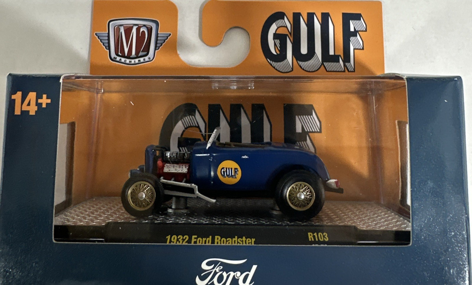 1932 Ford Roadster Gulf Blue M2 Machines R103 25-76 New in Package