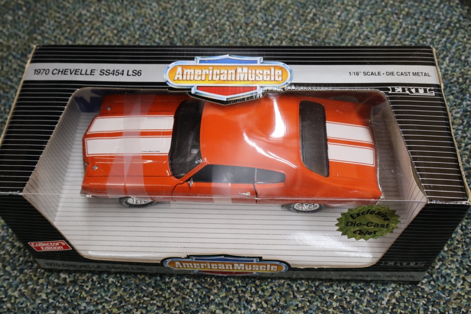1/18 ERTL American Muscle 1970 Chevy Chevelle SS 454 LS6 in Orange