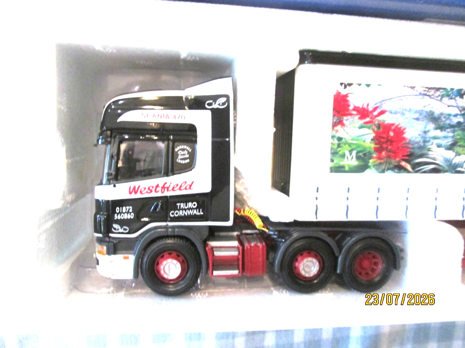 Corgi CC12924- Scania Topline Curtainside – Westfield Transport -Boxed