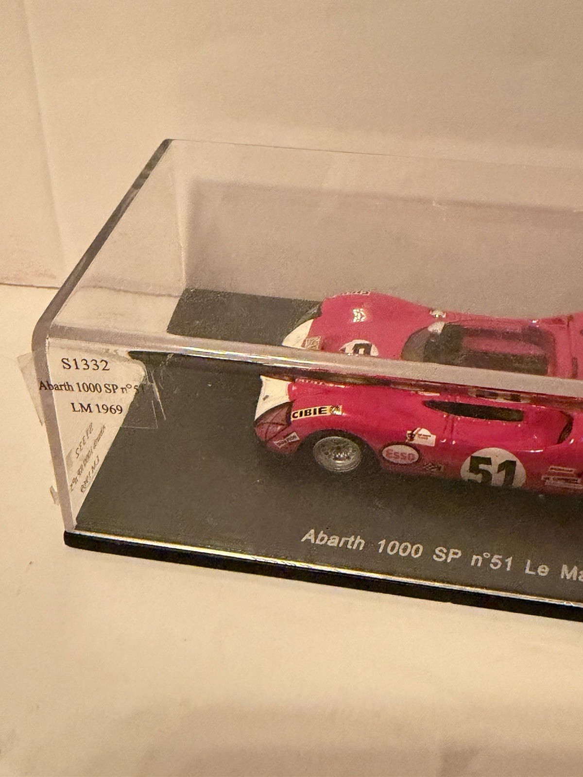 TOKOLOSHE MODELS FIAT ABARTH SP 1000 NO 51 LM 1969 ZANETTI LOCATELLI TOK 18 1/43