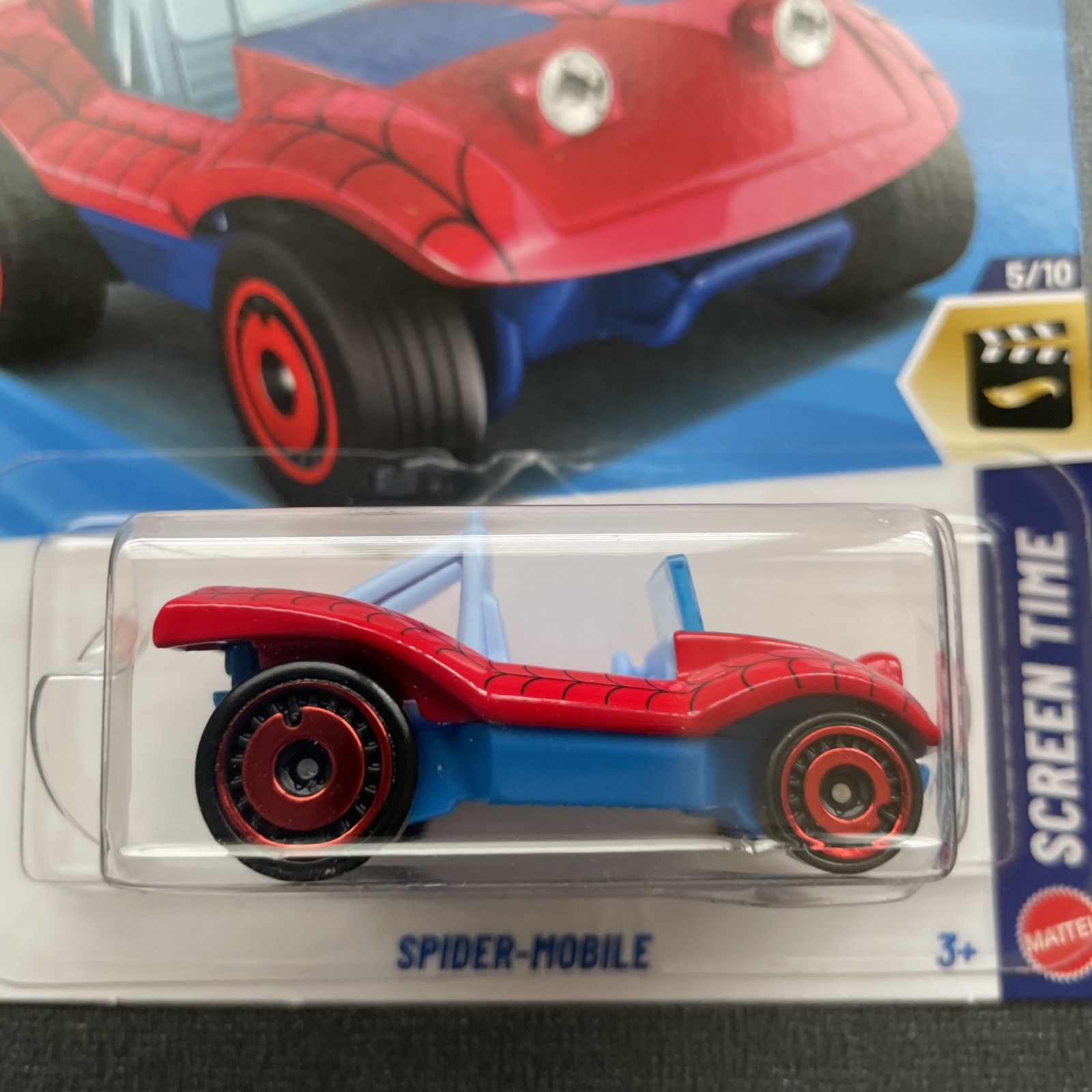 Hot Wheels – SPIDER-MOBILE – #195/250 – Screen Time 5/10 – L Case – Marvel