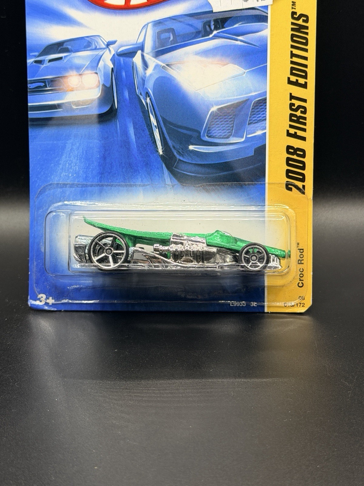 Hot Wheels Croc Rod 2008 First Editions 1:64 Diecast Green/Silver Unopened