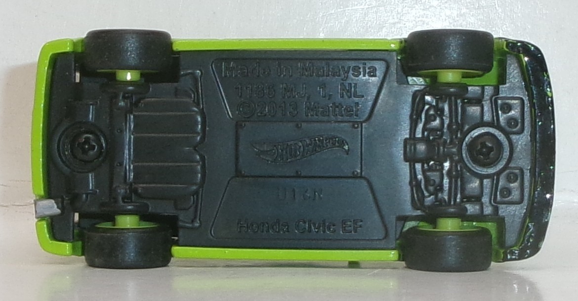 LOOSE 2025 HOT WHEELS 1:64 GREEN ’90 HONDA CIVIC EF WHEEL SWAP REAL RIDERS