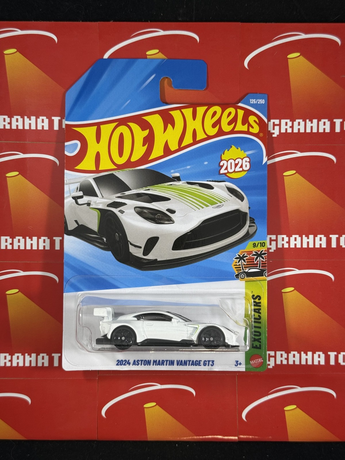 2024 Aston Martin Vantage GT3 #125 9/10 Exoticars 2026 Hot Wheels Mix L