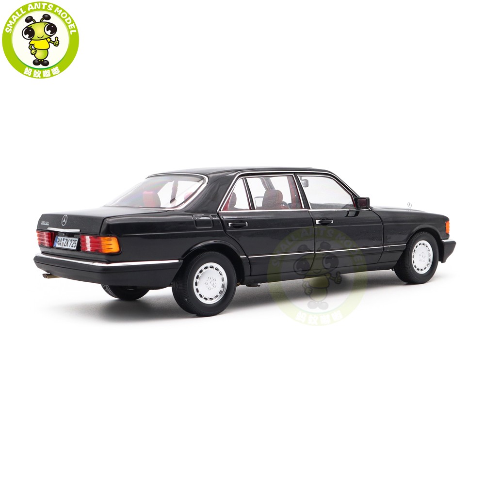 1/18 Mercedes Benz 560 SEL 1991 W126 Norev 183788 Black Diecast Model Car