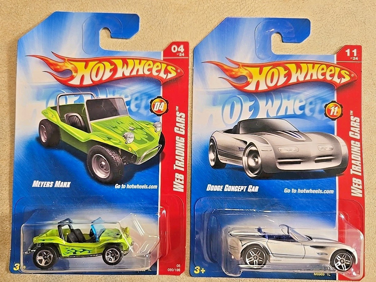 7 2008 Hot Wheels Web Trading Cars Challenger Camaro Chevelle Mega Duty Meyer