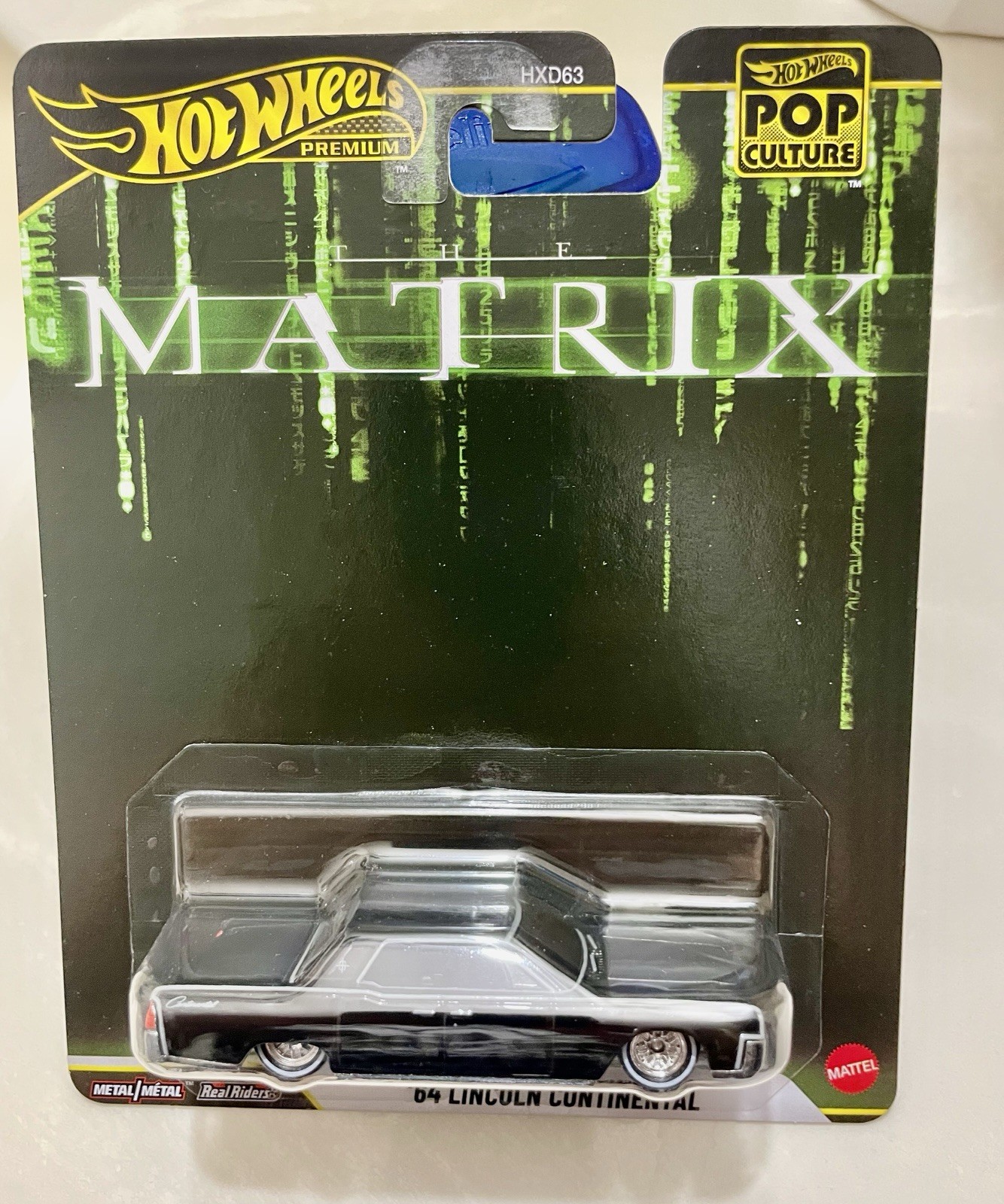 Hot Wheels 2025 Premium Pop Culture The Matrix ’64 Lincoln Continental Black