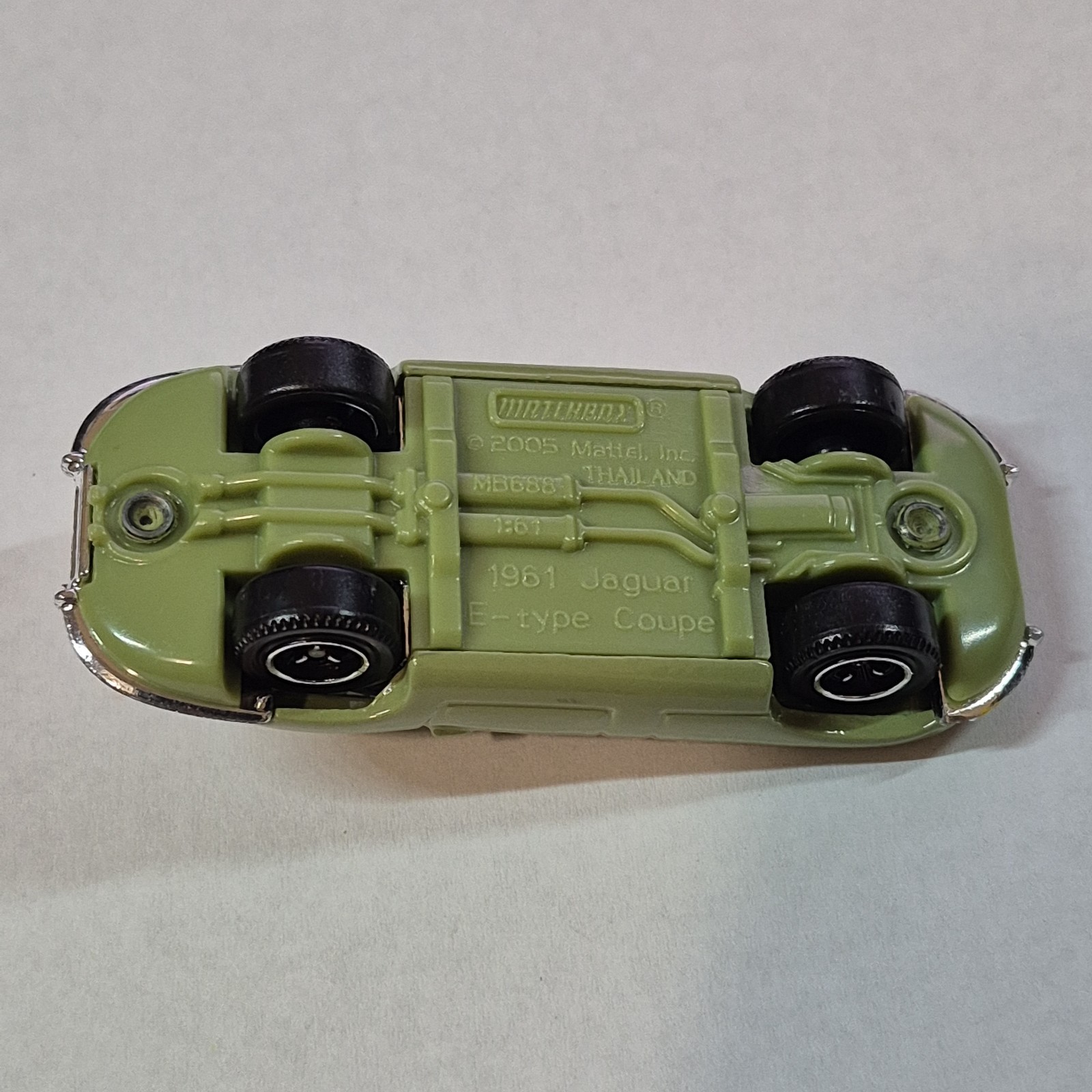 Matchbox 1961 JAGUAR E-type Coupe XKE Pea Green MBX Metal 1:61 Scale Loose