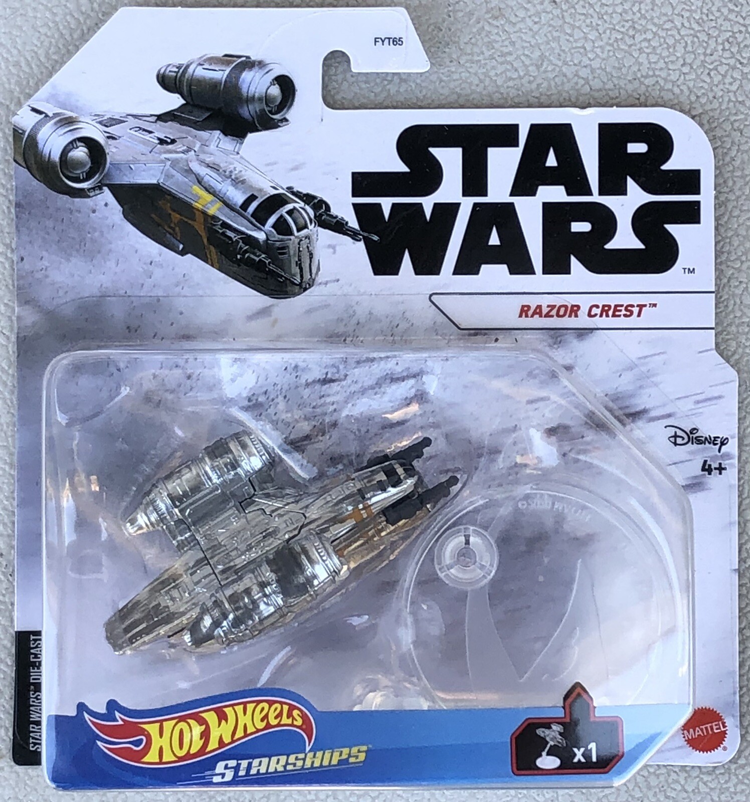 Hot Wheels Star Wars Starships Razor Crest & The Child Hover Pram Diecast Set