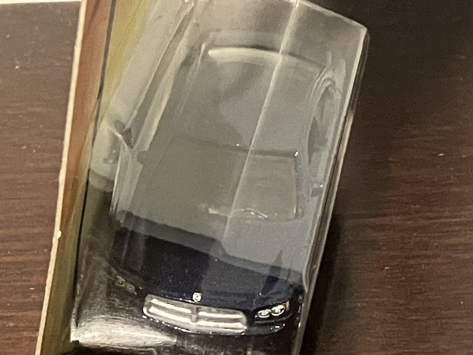 Matchbox 1-75 Dodge Charger Lot Of 2 Dark Blue And Yellow Green Cracked Blister
