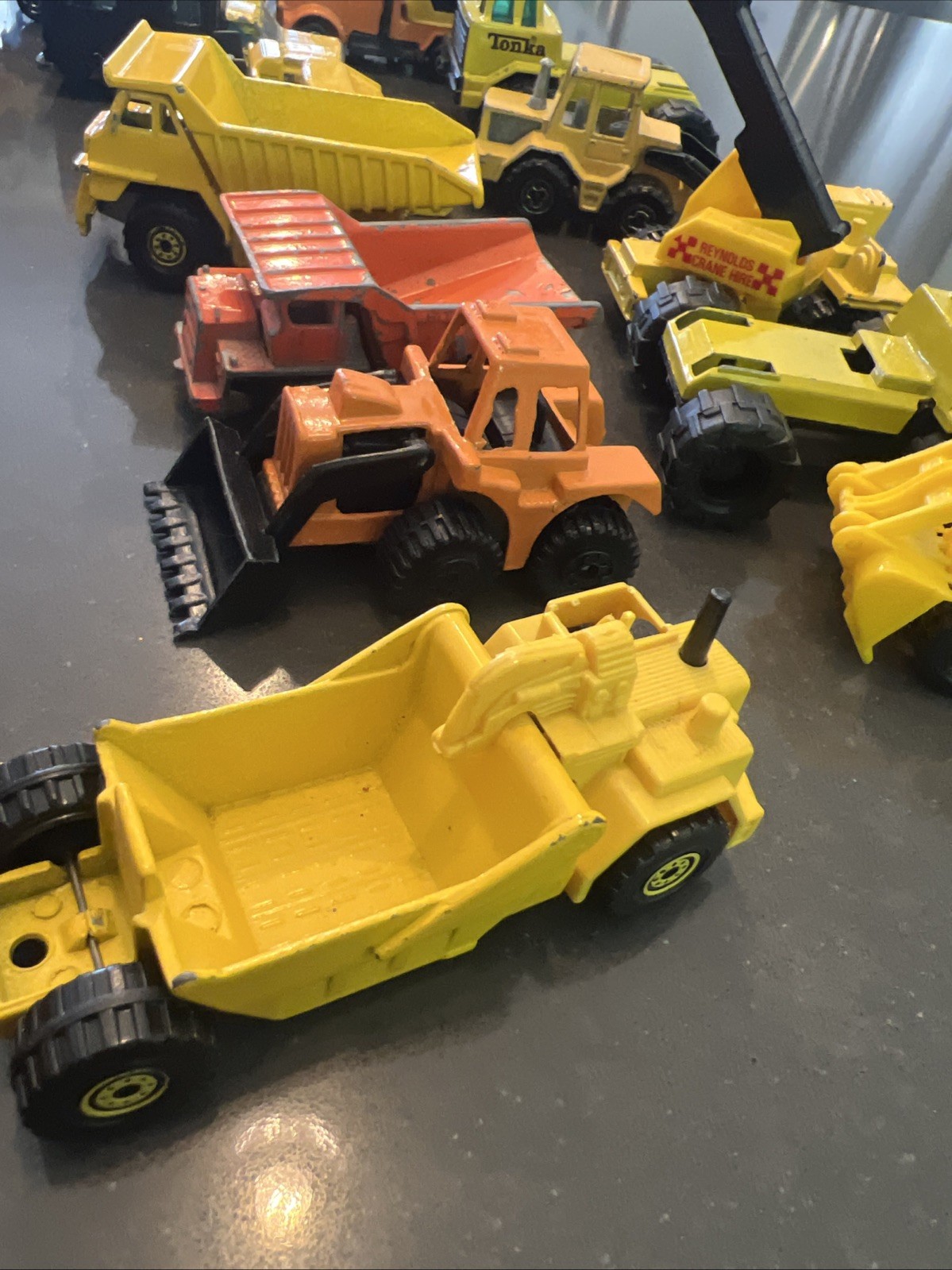 Lot Of Construction Diecast & Plastic Mixed Brands And Models See Description