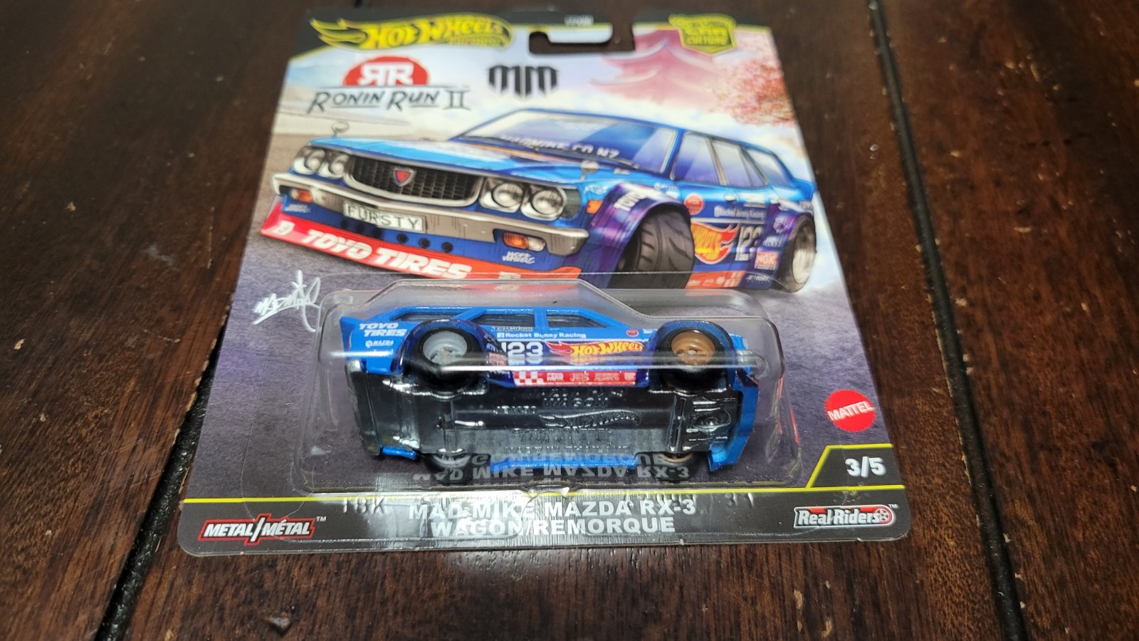 Hot Wheels Mad Mike Mazda RX-3 Wagon Ronin Run 2 FPY86-961 M 1/64