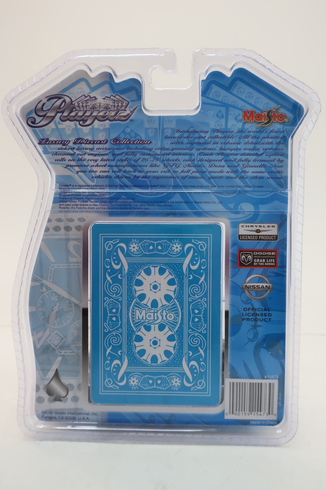 Maisto Playerz 1:64 Diecast Blue Chrysler 300C Hemi