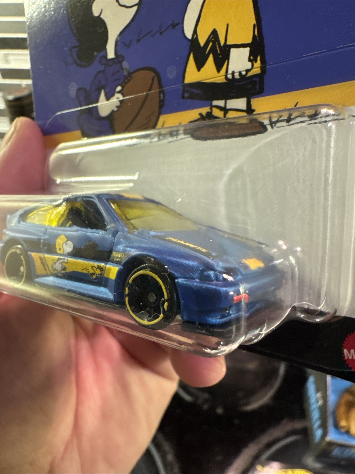HOT WHEELS WALMART PEANUTS SERIES THE GANG’S ALL HERE 1985 HONDA CR-X